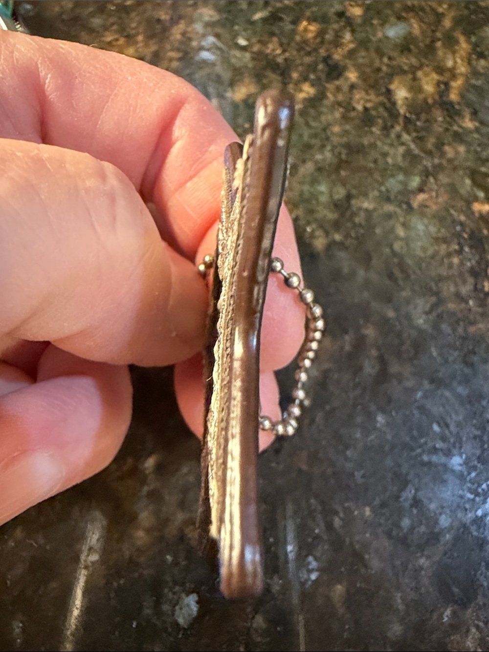 Coach Navy Star Leather Bag Charm with Silver Accents - Picture 9 of 13